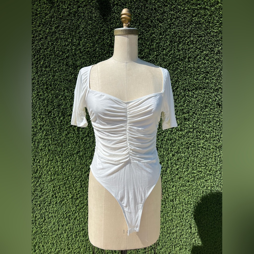 Womens Ruched Bodysuit